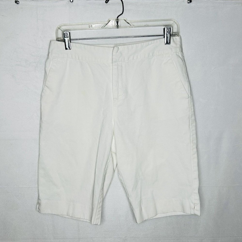 Lauren Ralph Lauren White Bermuda Shorts Women's Size 6 (30x12) 100% Cotton